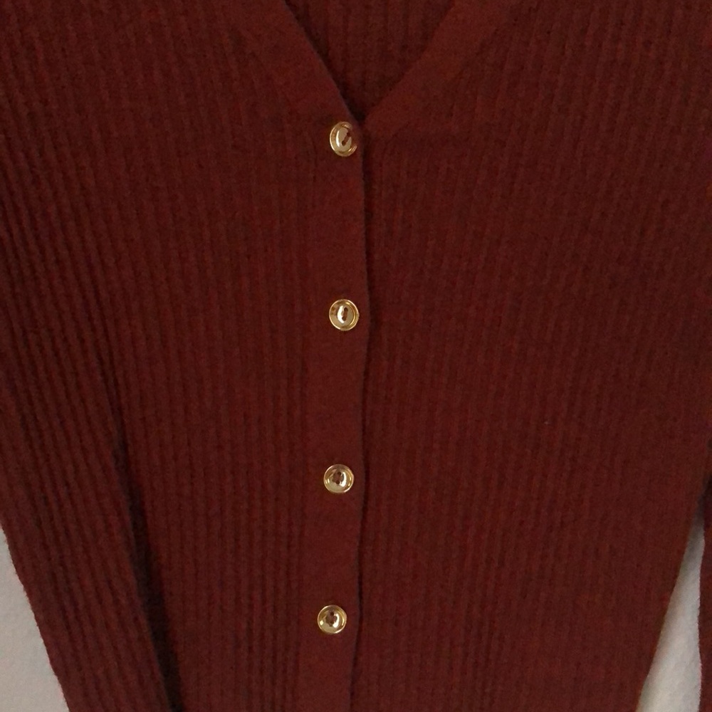 Primark amber orange/brown cardigan - Picture 2 of 4